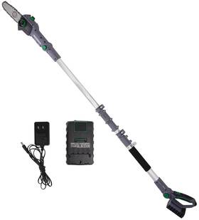 Elevon 810127322769 Caligreen Tools 20v 8 Inch Cordless Polesaw Pole Saw 10ft Reach Great For Pruning