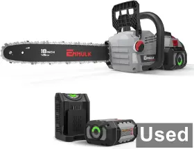 Eht48001-lcs1418-na-1 Enhulk 58v 18-inch Brushless Chainsaw With Chain Brake 78.8 Ft./s Max Speed