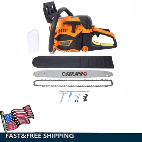Etsg 699965479695 20 Inch Gas Powered Chainsaw 62cc 2-stroke Handheld Cordless Petrol Chain Saw