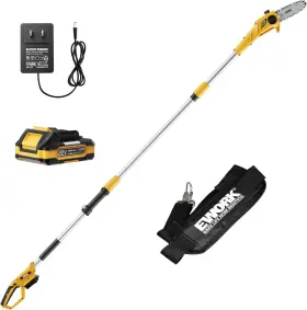 Ework 313106153113 Electric Pole Saws For Tree Trimming 20v 8-inch Cordless Chainsaw 6.5 Ework 313106153113 Electric Pole Saws For Tree Trimming 20v 8-inch Cordless Chainsaw 6.5