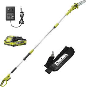 Ework Ek-tt2008g 20v 8 Inch Cordless Pole Saws For Tree Trimming Extension Up To 14.2ft