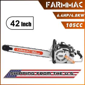 Farmmac F070w Fssb42-125-40463f 105cc Gas Power Chainsaw With 42ftft Bar Chain Compatible 070 Fit For Sawmill