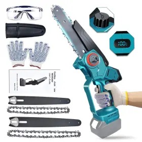 Fiihio 768383320107 Mini Chainsaw Cordless 6 Inch And 8 Electric For Makita 18v Battery Hand