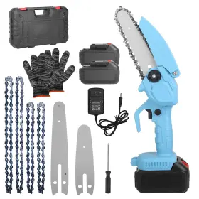 Fff-gpct4639 Fresh Fab Finds Cordless Mini Chainsaw For Pruning - Blue One Size