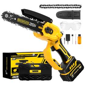 Fuhaus Ocss6-y Cordless Mini Chainsaw With Dewalt Battery 20v Max Brushless Au