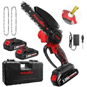 Fullyea Corp Fcs101-001 Mini Chainsaw Cordless 6 Inch Portable Electric With Security Lock