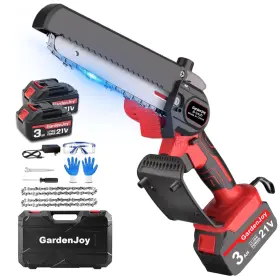 Fcs501 Gardenjoy Mini Chainsaw Cordless 6 Inch Portable Small Handheld Electric Cord