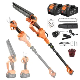 Ss-aamaat00500 Gearpass 4-in-1 Cordless Electric Pole Saw 8 Inch Mini Chainsaw And Pruning Shears