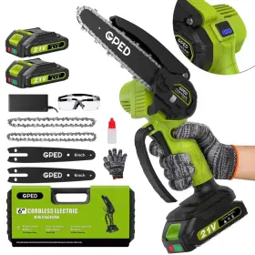282gn Gped 6 Inch Cordless Portable Electric Mini Chainsaw Handheld Chain Saw