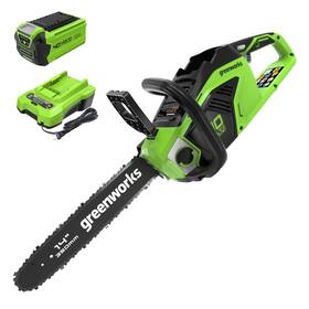 Greenworks 2012802 40v 14 Inch Cordless Chainsaw With 2.5ah Battery And 2a Charger
