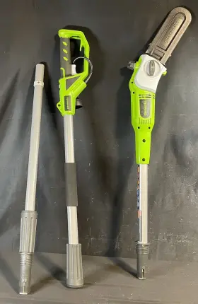 20192 Greenworks 6-amp 8 Inch Bar Corded Electric Pole Saw Used