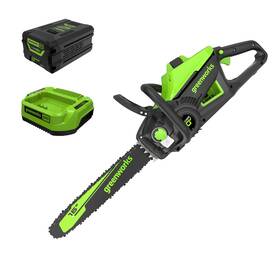 Greenworks 2019202 Pro 60v 16 Inch Brushless Cordless 2kw Chainsaw With 2.5 Ah