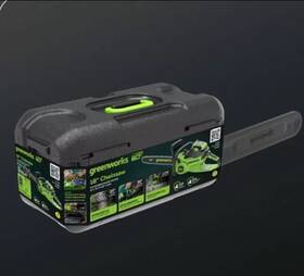 Greenworks 445029890899 60v 18 Inch Brushless Cordless Chainsaw 4.0ah Battery And 3amp Charger
