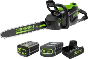 82cs24-4dp Greenworks Commercial 82v 16 Inch Brushless Cordless Chainsaw 4.0ah 2.5ah Batteries