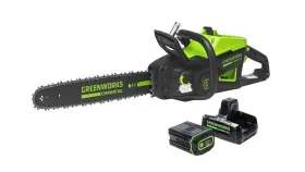 82cs27-4dp Greenworks 82v 18 Inch Chainsaw With 4ah Battery And Dual Port Charger