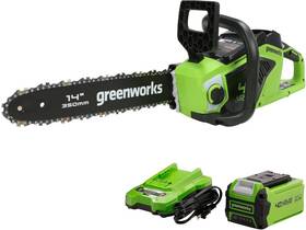 Greenworks 841821033309 40v 14 Inch Chainsaw 2.5ah Usb Battery And Charger Included