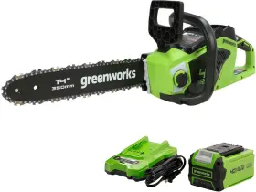 Greenworks 841821033309 40v 14 Inch Chainsaw 2.5ah Usb Battery And Charger Included