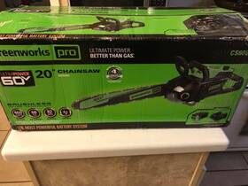 Greenworks Cs60l810 Pro 60v 20 Inch Chainsaw Tool Only
