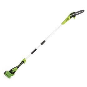 Greenworks Mo1405002me 8 Inch 40v Battery Cordless Pole Saw Auto Oiler Light Tree Branch Trimmer Cutter