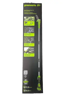 Ps24b210 Greenworks 24v 8 Inch Cordless Pole Saw 3-piece Shaft With 2ah Battery And Charger