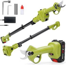 Grovecraft Gc2406 20v Cordless Brushless Pole Pruning Shear 13ft Reach 1 Inch Cut Battery Charger