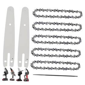 Gsshbr 748327185450 5 Pieces 6 Inch Mini Chainsaw Chain Pcs 6inchchains 2 Guide 1 File