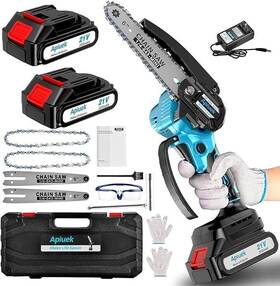 Guifin Ap012 Mini Electric Chain Saw 6 Inch Cordless Chainsaw 2 Pcs Rechargeable