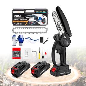 Hajack 739750149393 Mini Chainsaw 6-inch Electric Cordless With Auto Oiler Chain