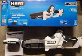 Hart 09688001 Hgcs071 20v Cordless 6 Inch Pruning Saw Kit With 2ah Battery No Charger Open Box