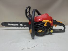 Homelife Ut10542b Homelite 42cc 14 Inch Gas Chainsaw With Broken Cap