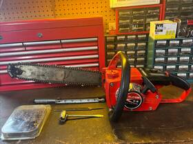 Homelite 273010281 Homesite Super E-z Automatic Chainsaw 16 Inch Bar Complete Saw With Tools Clean Nice