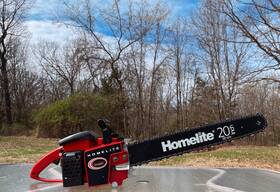 Homelite 400-ao X L Chainsaw With 20 Inch Nos Bar And New Chain