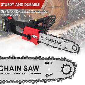 Homemart Wm-weg-usnp20240516fa4e 12 Inch Cordless Electric Chainsaw Powerful Brushless Motor Portable Wood Cutter