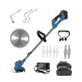 Vh00472-b0397-086-9 Hunter Handheld Lawn Trimmer Cordless Electric Mower Blue