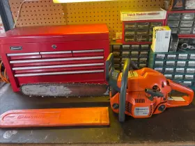 0454aa Husqvarna 2hvxs 345 Chainsaw 20 Inch Bar And Chain Complete Saw Needs A Routine Tune Up