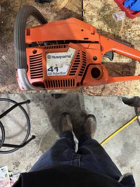 Husqvarna 7021145 41 Air Injection Gasoline Chainsaw Orange Metal Plastic Mpn