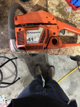 7021145 Husqvarna 41 Air Injection Gasoline Chainsaw Orange Metal Plastic Mpn