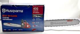 Husqvarna 970613118 450 Rancher Gas Chainsaw 50.2-cc 3.2-hp 2-cycle X-torq Engine 20