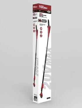 Hyper Tough 313044145171 Pole Saw Battery Powered Cordless 8 Inch Chain Blade 20v Max 2.0ah