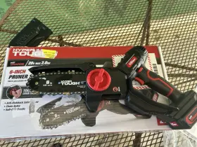 M1430628-1041 Hyper Tough Ht Charge 6-inch 20v Cordless Mini Chainsaw Pruner Saw With Battery
