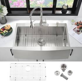 Ianomla B0d46hm5lh 36 Drop-in Farmhouse Kitchen Sink Stainless Steel 16 Gauge Single Bowl Open Box