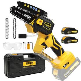Imoumlive 850039333774 Mini Chainsaw Cordless Battery Powered Electric Hand Held Small Powerful Cha