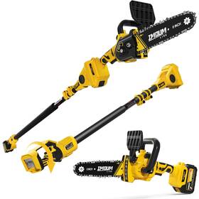 Imoumlive 850059695265 2-in-1 Cordless 8 Inch Pole Saw And Chainsaw 21v 3ah Battery 14.7ft