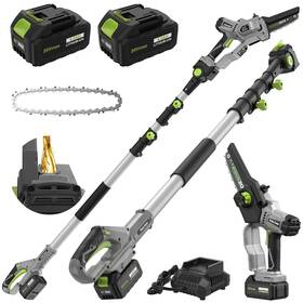 Itefdtutne 977960203649 2-in-1 Cordless Pole Saw 2025 Upgraded 7 Inch Brushless Mini Chainsaw With