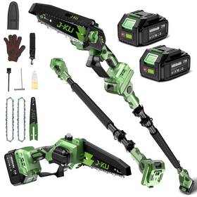 J-ku Dl25 Electric Pole Saws For Tree Trimming 6 Inch Mini Chainsaw Cordless With Exten