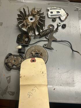 Jonsered 2137 Oem Lot Of Chainsaw Parts Cluth Sprocket Flywheel Spike More Euc