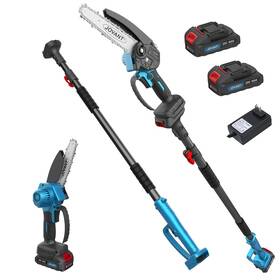 Jovant Ptj-001-05-a-usa Electric Pole Saws For Tree Trimming 6 Inch Mini Chainsaw Cordless 2in1 Pole