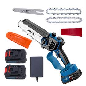Jovant Ptj-002 Cordless Chainsaw Electric Chain Saw With 2 Pack 2000mah Battery Ch