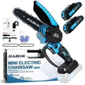 Jujubean 797505907919 Mini Chainsaw 2025-6 Inch Battery-powered Electric Kit With Recharge