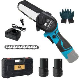 Karlaymer 765373453777 Mini Chainsaw Cordless 4ftft Electric Compact Chain Saw With 2 Batteries One-ha